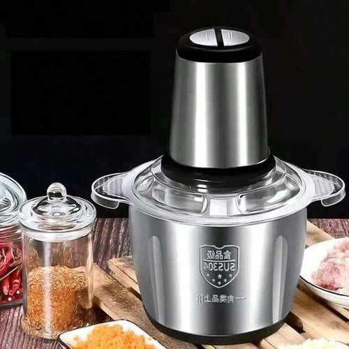 Picador Triturador 110V e 220V De Alimentos Carne Mixer Elétrica Processador Cozinha 3Litros