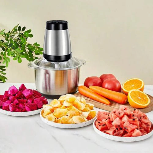 Picador Triturador 110V e 220V De Alimentos Carne Mixer Elétrica Processador Cozinha 3Litros