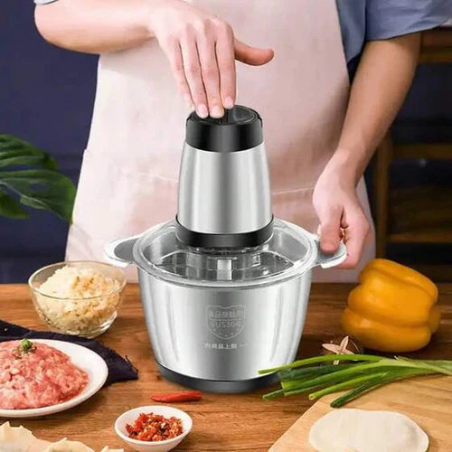 Picador Triturador 110V e 220V De Alimentos Carne Mixer Elétrica Processador Cozinha 3Litros