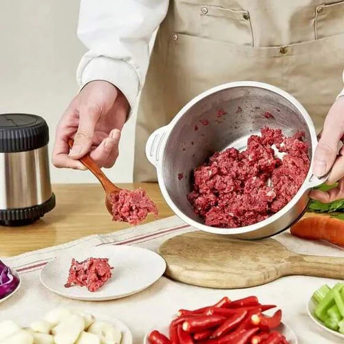 Picador Triturador 110V e 220V De Alimentos Carne Mixer Elétrica Processador Cozinha 3Litros