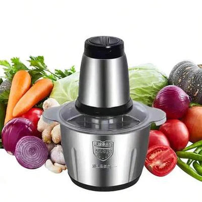 Picador Triturador 110V e 220V De Alimentos Carne Mixer Elétrica Processador Cozinha 3Litros