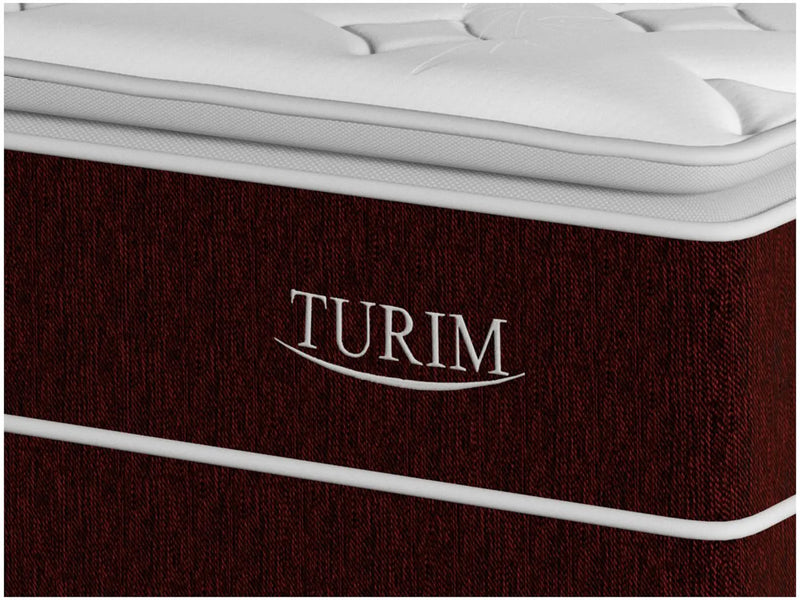 Cama Box Casal (Box + Colchão) Plumatex de Mola - Ensacada 53cm de Altura Turim