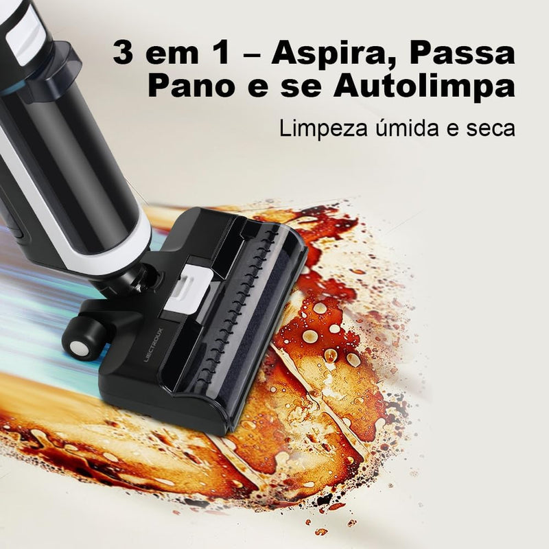 Aspirador Vertical de Pó Liectroux i7 Pro - Aspira e Passa Pano Autolimpante