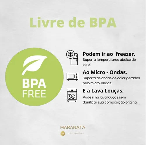 Kit 10 Potes 500ml Transparentes Freezer Microondas Marmita
