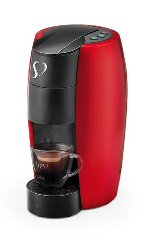 Cafeteira Espresso LOV Vermelha - TRES 3 Corações