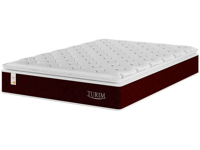 Cama Box Casal (Box + Colchão) Plumatex de Mola - Ensacada 53cm de Altura Turim