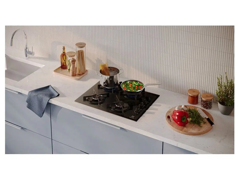Cooktop 4 Bocas a Gás GLP Preto Efficient KE4GR